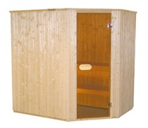 SAUNA EPICEA 1975x1505 PORTE EN ANGLE / 1300600