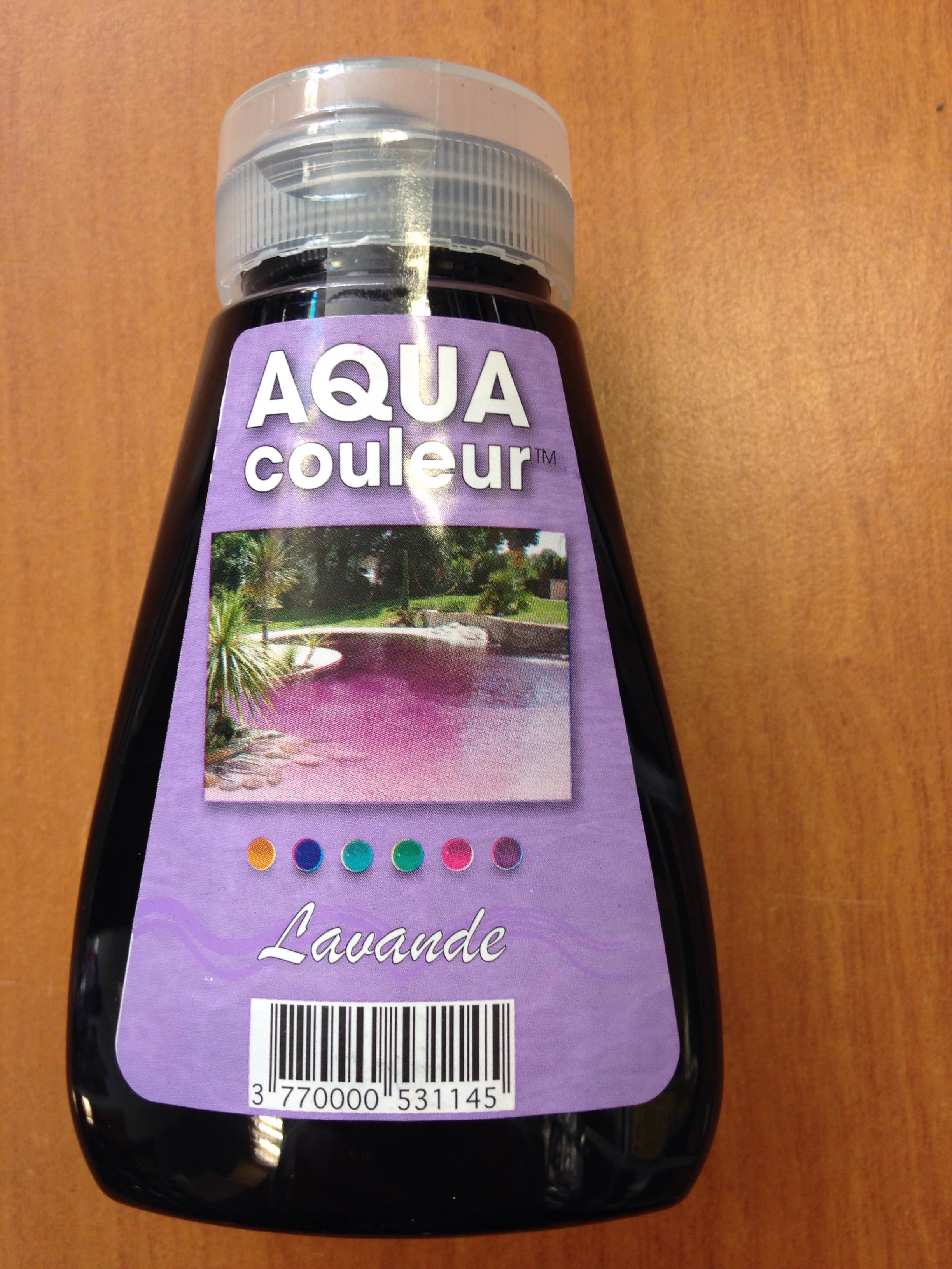 COLORANT PISCINE OU SPA VIOLET LAVANDE AQUACOULEUR FLACON 180 ML