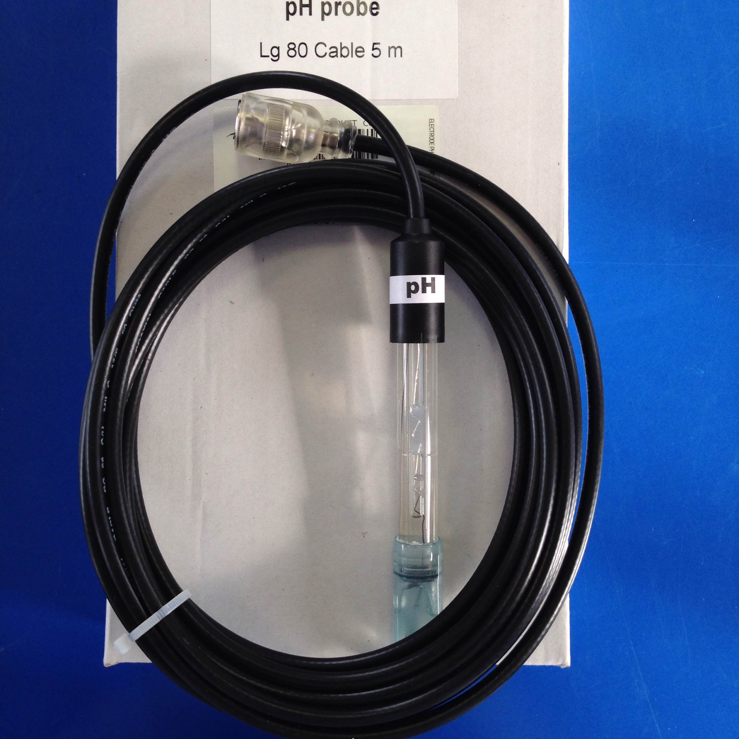 SONDE POUR REGULATION PH PISCINE Lg 80 mm + CABLE 5 M / 